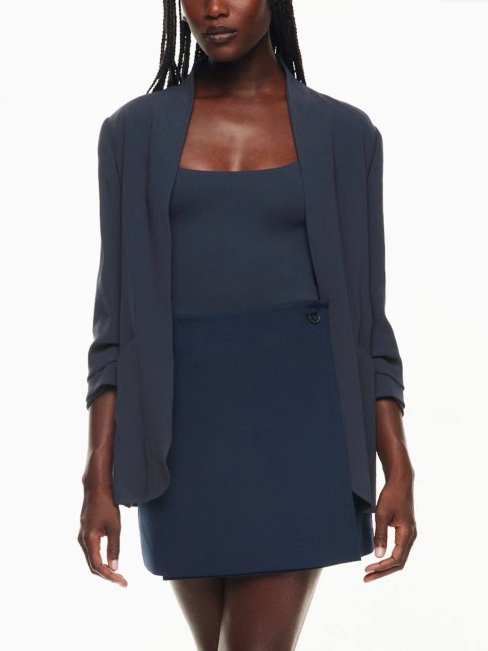 Aritzia Babaton Navy Blue Forte Blazer